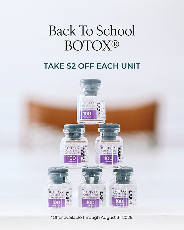 Back to school Botox promotion with discount offer