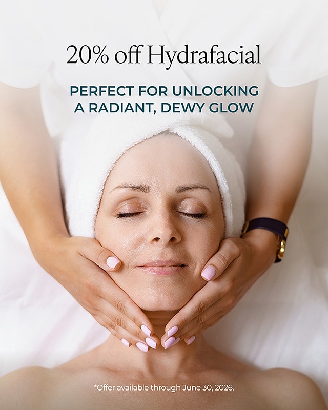 Facial treatment with hands, promoting radiant skin.